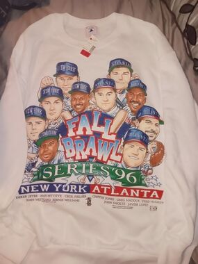 Delta White 'Fall Brawl Series '96' Graphic Crewneck